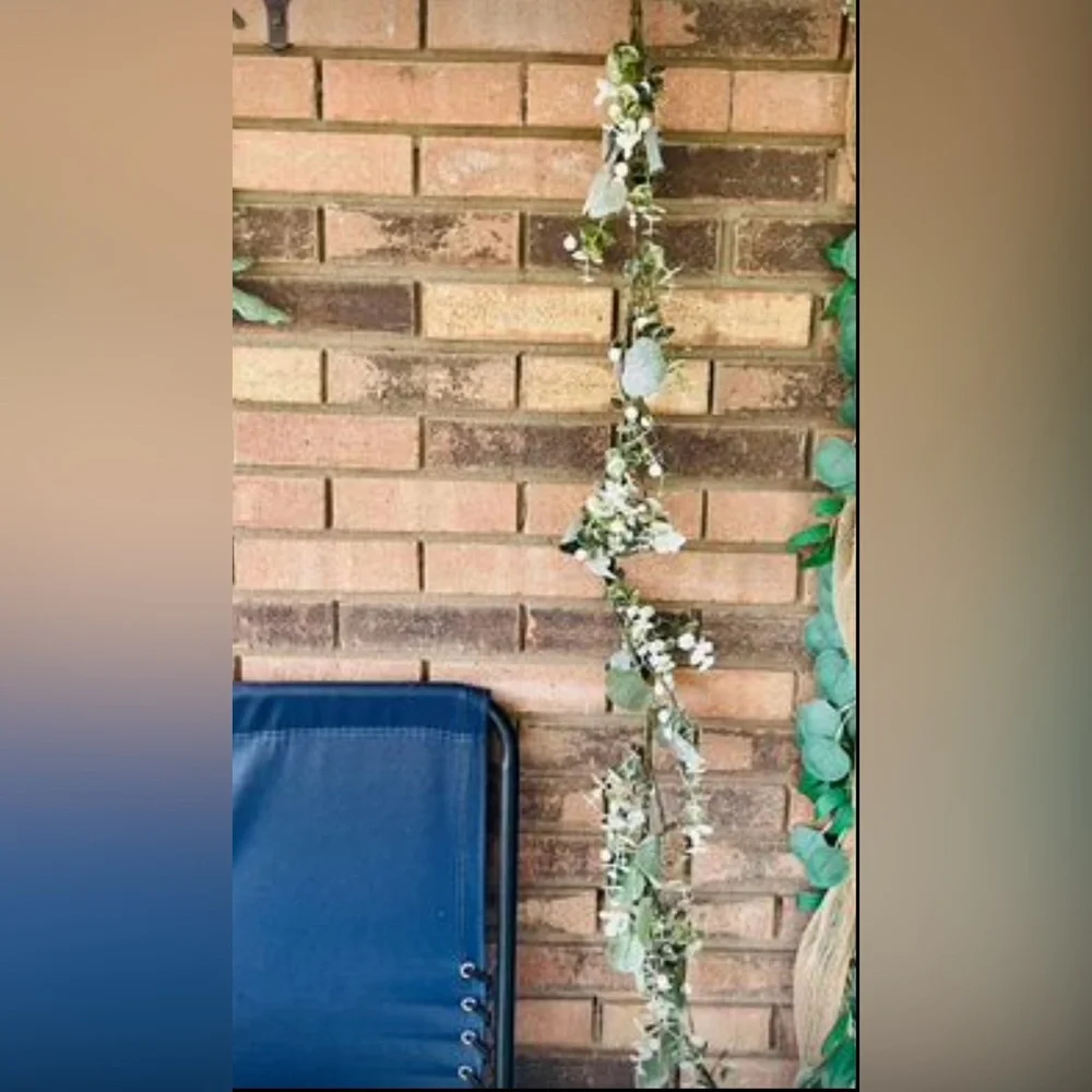*Glitter Frosted Eucalyptus Garland